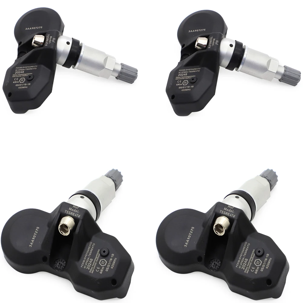 Set of 4 433mhz TPMS Tire Pressure Sensors Replacement for OE Part 3AA907275B, 3AA907275D, 3AA907275F For VW Tiguan Passat CC
Set of 4 433mhz TPMS Tire Pressure Sensors Replacement for OE Part 3AA907275B, 3AA907275D, 3AA907275F For VW Tiguan Passat CC