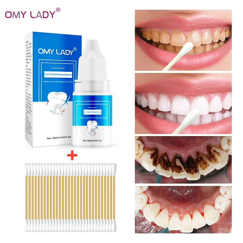OMY LADY Teeth Whitening Brush Essence Oral Hygiene Cleaning Serum Remove Smoke Coffee Plaque Stains Tooth Bleaching Dental Tool
OMY LADY Teeth Whitening Brush Essence Oral Hygiene Cleaning Serum Remove Smoke Coffee Plaque Stains Tooth Bleaching Dental Tool