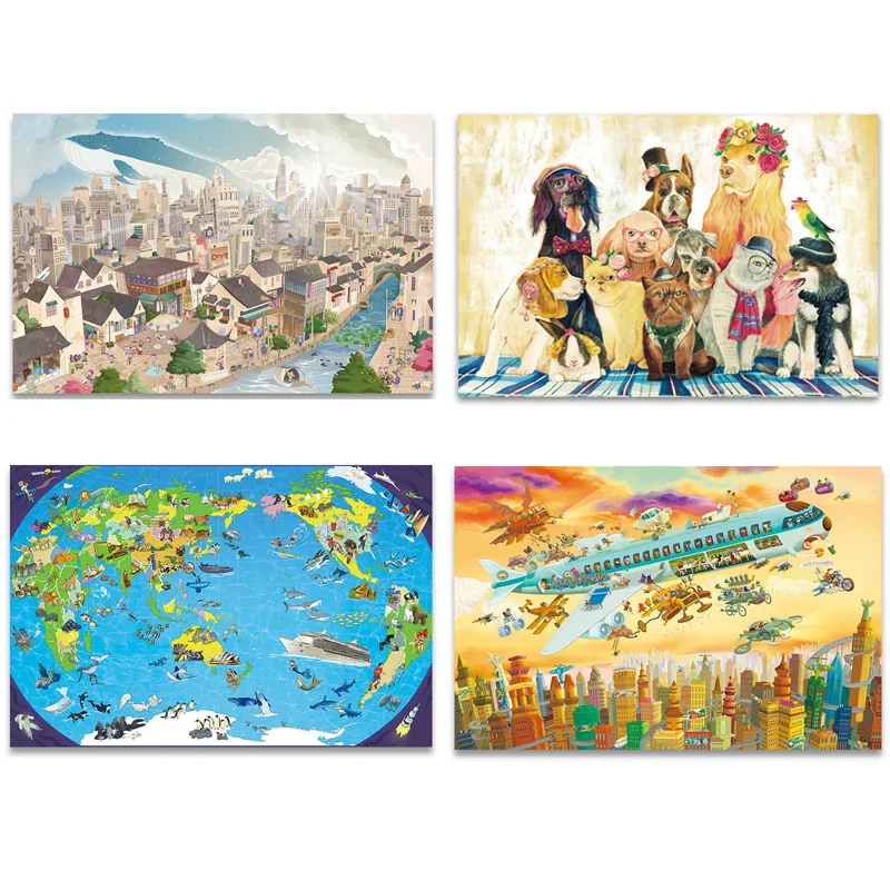 Jigsaw Puzzle Paper Puzzle Cute Cartoon Animals Landscape Intelligence Educational Toy Adult Puzzle Casual Decorate 1000pcs
Jigsaw Puzzle Paper Puzzle Cute Cartoon Animals Landscape Intelligence Educational Toy Adult Puzzle Casual Decorate 1000pcs