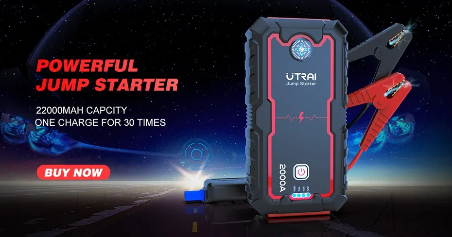 12V Car Jump Starter 2000A 22000Mah Car Booster Starting Power Pack 22000mAh for Bus Car Truck with USB Type C
12V Car Jump Starter 2000A 22000Mah Car Booster Starting Power Pack 22000mAh for Bus Car Truck with USB Type C