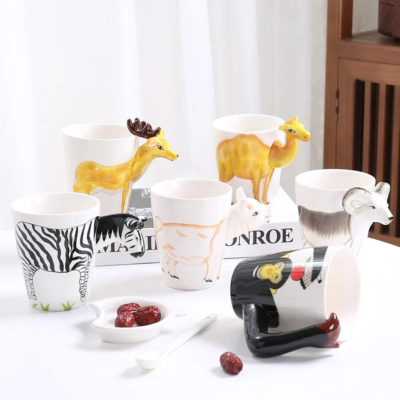Creative New Cartoon Ceramic Cup Holiday Gift Coffee Cup Fashion 3D Animal Souvenir Mug Christmas Cup Send Friends and Children
Creative New Cartoon Ceramic Cup Holiday Gift Coffee Cup Fashion 3D Animal Souvenir Mug Christmas Cup Send Friends and Children