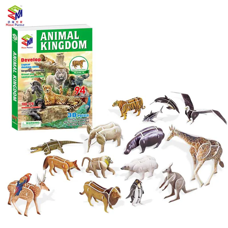 Hot 3d Three-dimensional Puzzle Simulation Animal Model Children's Diy Hand-assembled Paper Toys Birthday Gifts P276
Hot 3d Three-dimensional Puzzle Simulation Animal Model Children's Diy Hand-assembled Paper Toys Birthday Gifts P276