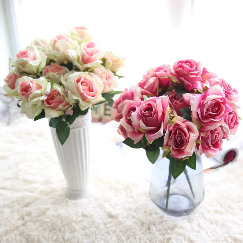 7 Heads/Bunch Artificial Flower Rose Bouauet Home Wedding Decor Silk Flowers For Part Decoration
7 Heads/Bunch Artificial Flower Rose Bouauet Home Wedding Decor Silk Flowers For Part Decoration