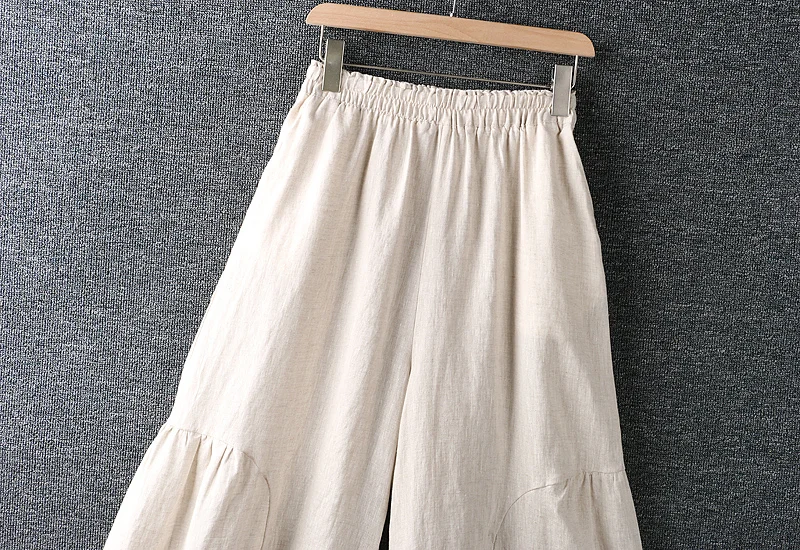 2021 New Summer Women Cropped Trousers Mori Girl Elastic Waist Embroidery Cotton and linen Wide-leg Pants
2021 New Summer Women Cropped Trousers Mori Girl Elastic Waist Embroidery Cotton and linen Wide-leg Pants