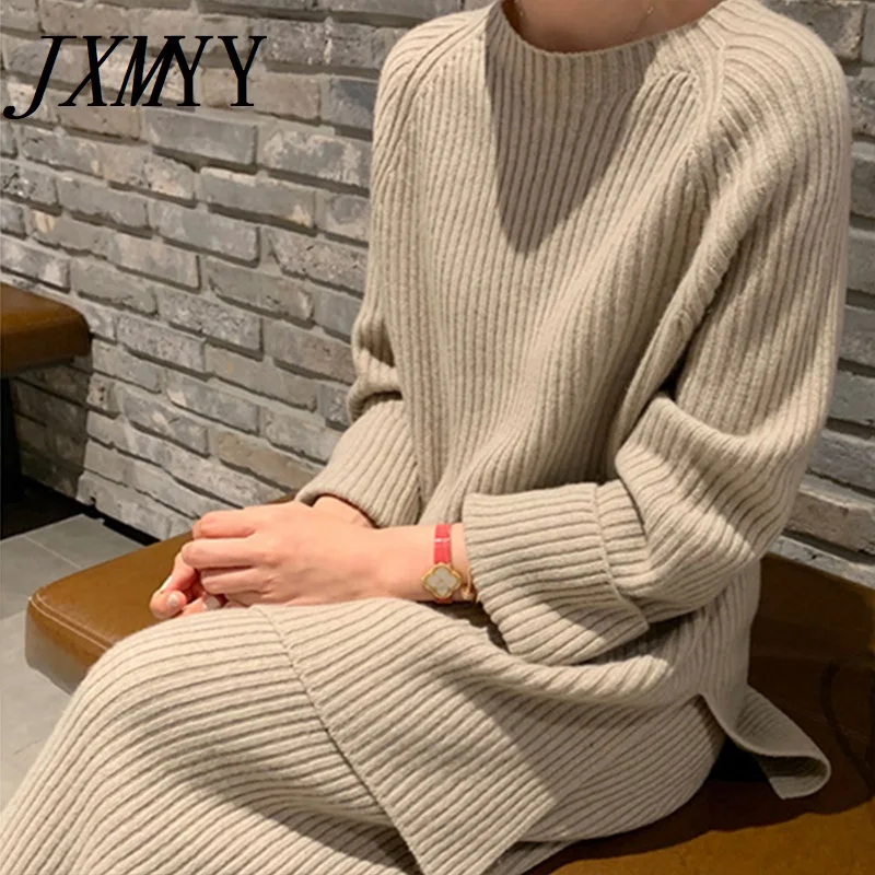 JXMYY 2021 New Fashion Winter Women's Thicken Warm Knitted Pullover Sweater Two-Piece Suits +High Waist Loose Wide Leg Pants Set
JXMYY 2021 New Fashion Winter Women's Thicken Warm Knitted Pullover Sweater Two-Piece Suits +High Waist Loose Wide Leg Pants Set