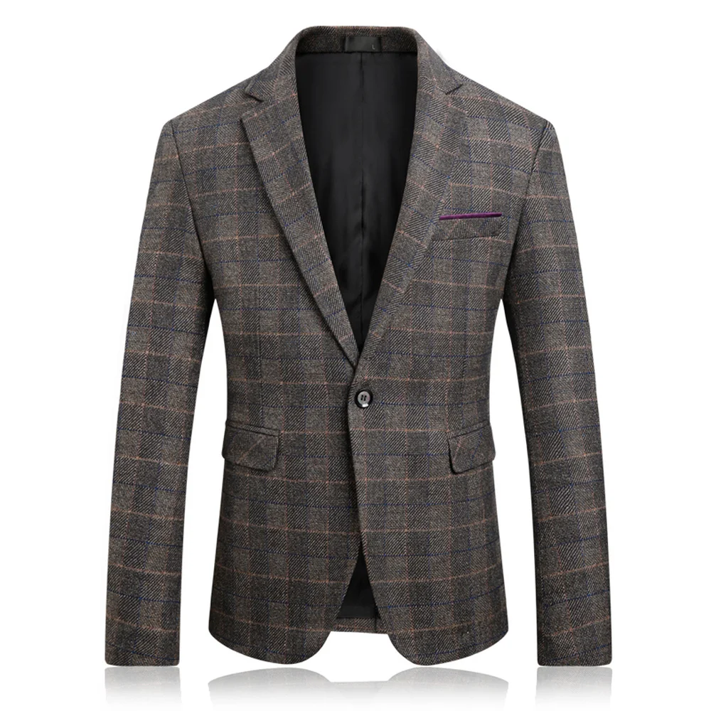 2018 new spring and autumn style men boutique blazers high quality business casual slim plaid male suit jacket large size M-5XL
2018 new spring and autumn style men boutique blazers high quality business casual slim plaid male suit jacket large size M-5XL