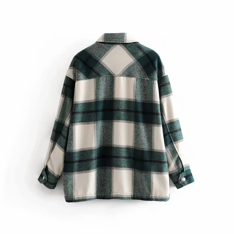 Vintage Plaid Jacket women Elegant Button Up Long Sleeve Lapel Collar Oversized coats Autumn Winter Stylish Pockets Outerwear
Vintage Plaid Jacket women Elegant Button Up Long Sleeve Lapel Collar Oversized coats Autumn Winter Stylish Pockets Outerwear