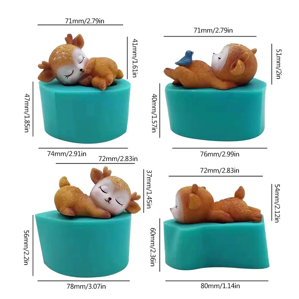 Sika Deer Silicone Candle Mold Cute Cake Chocolate 3D Mould for DIY Crafts Cake Decoration
Sika Deer Silicone Candle Mold Cute Cake Chocolate 3D Mould for DIY Crafts Cake Decoration