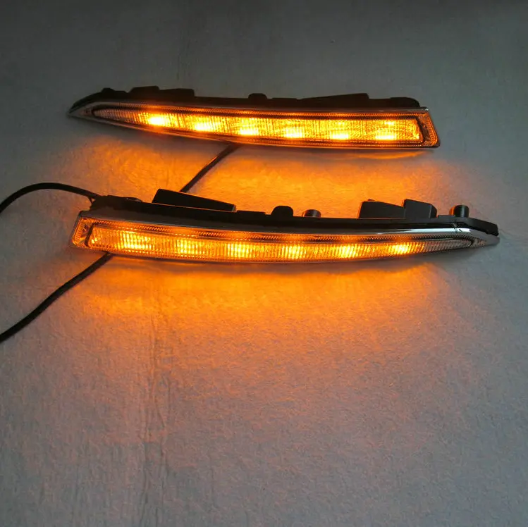 1Pair 1 LED DRL For Ford Kuga Escape 2014 2015 2016 2017 Daytime Running Lights Daylight With Turn Yellow Signal Lamp
1Pair 1 LED DRL For Ford Kuga Escape 2014 2015 2016 2017 Daytime Running Lights Daylight With Turn Yellow Signal Lamp