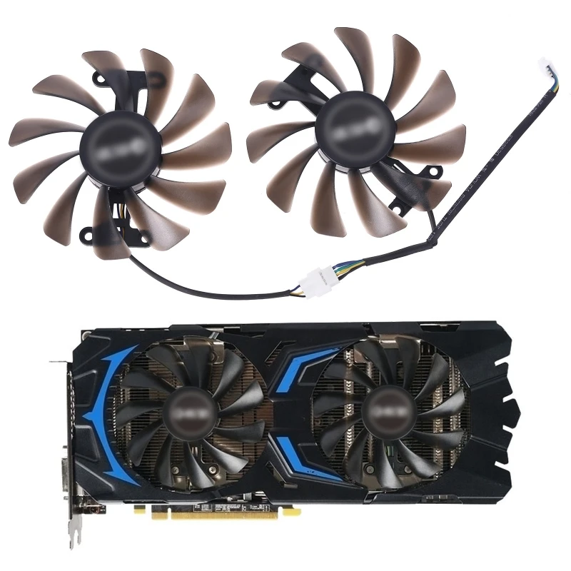 95 мм GALAX GeForce GTX1070 1070Ti охлаждающий вентилятор GPU для KFA2 AMP Core Graphics Fan 831D
95 мм GALAX GeForce GTX1070 1070Ti охлаждающий вентилятор GPU для KFA2 AMP Core Graphics Fan 831D