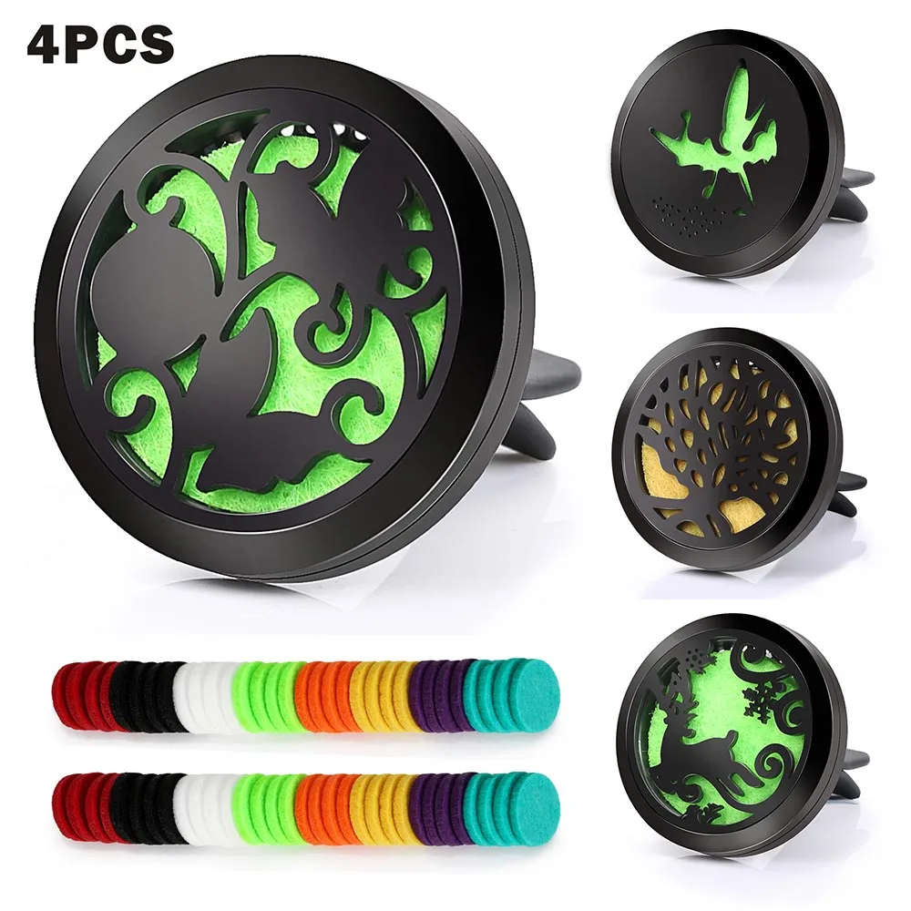 BOFEE 4PCS Essential Oil Perfume Locket Car Diffuser Clip Vent Air Fresheners Aromatherapy Fragrance 316L Stainless Steel Gift
BOFEE 4PCS Essential Oil Perfume Locket Car Diffuser Clip Vent Air Fresheners Aromatherapy Fragrance 316L Stainless Steel Gift