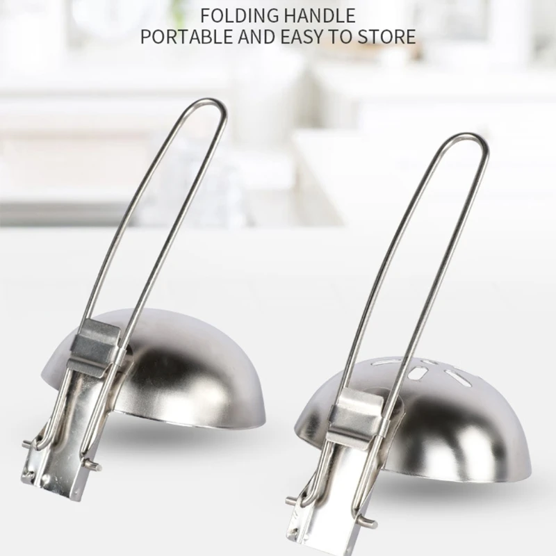 X7JD Camping Cooking Utensils Folding Soup Spoon Skimmer Colander Spoon Stainless Steel Kitchen Cooking Baking Tableware
X7JD Camping Cooking Utensils Folding Soup Spoon Skimmer Colander Spoon Stainless Steel Kitchen Cooking Baking Tableware