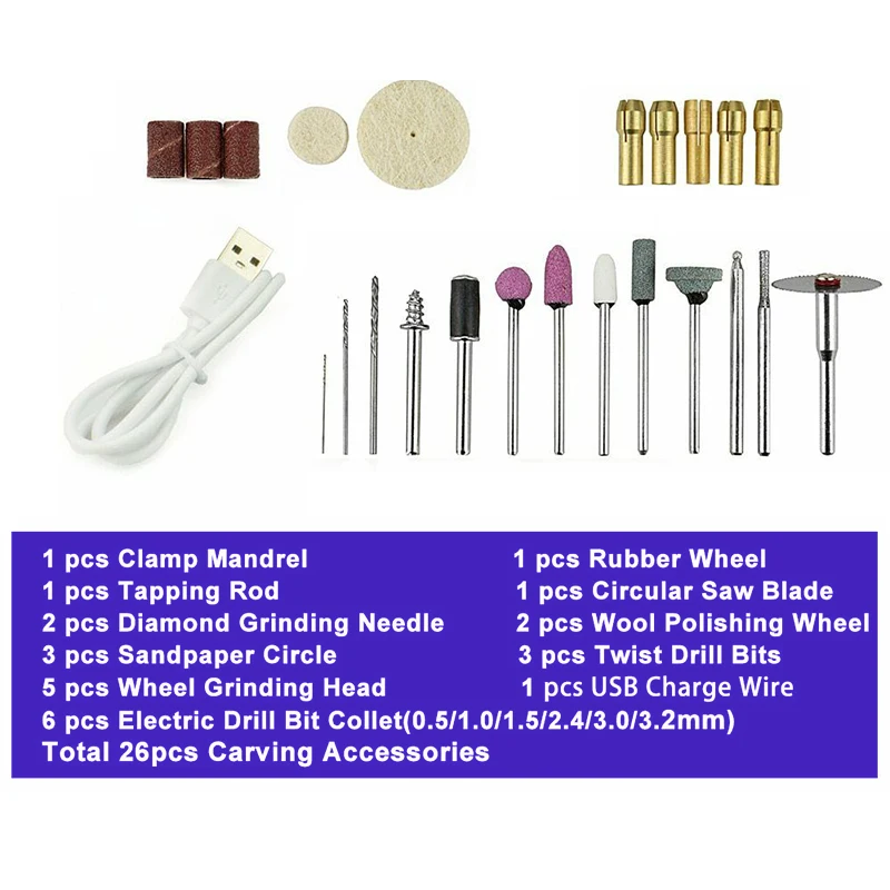 2020 Hot Sale 5V DC USB Mini Wireless Grinder Variable Speed Rotary Drill Wire Tools Kit Brand New And High Quality
2020 Hot Sale 5V DC USB Mini Wireless Grinder Variable Speed Rotary Drill Wire Tools Kit Brand New And High Quality