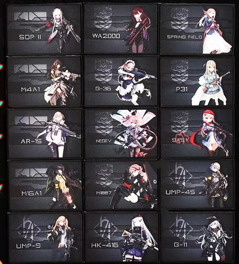 Game Animation Surrounding Girls Frontline Printing Velcro Badges Game Squad Characters Picture Stickers Patches for Clothing
Game Animation Surrounding Girls Frontline Printing Velcro Badges Game Squad Characters Picture Stickers Patches for Clothing