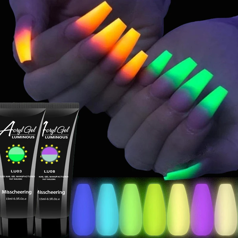 Nail Luminous Crystal Extension Glue Quick Luminous Gel Acrylic Nail Extension UV LED Fluorescent Neon Pigment Nail Gel Polish
Nail Luminous Crystal Extension Glue Quick Luminous Gel Acrylic Nail Extension UV LED Fluorescent Neon Pigment Nail Gel Polish