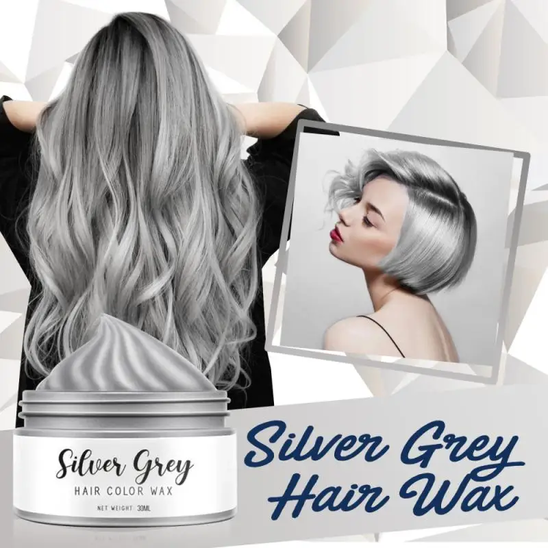 Color Hair Wax Styling Pomade Silver Grandma Grey Temporary Dye Disposable Fashion Festival Celebrate Molding Coloring Mud Cream
Color Hair Wax Styling Pomade Silver Grandma Grey Temporary Dye Disposable Fashion Festival Celebrate Molding Coloring Mud Cream