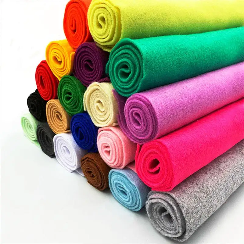 100 * 100cm Soft Felt Non-Woven Fabric Felt Sheet Dolls Crafts DIY Sewing Material 1.4mm Thickness
100 * 100cm Soft Felt Non-Woven Fabric Felt Sheet Dolls Crafts DIY Sewing Material 1.4mm Thickness