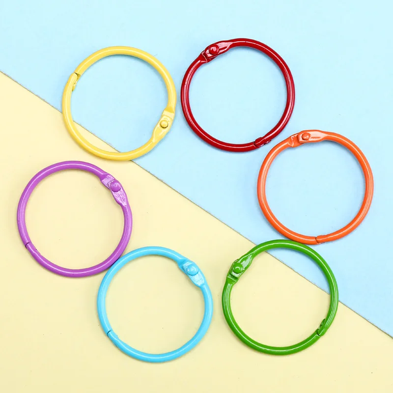 12pcs Metal Book Rings 30mm Colors Loose Leaf Binder Ring Book Hoops DIY Albums School Craft Hoop Office Binding Supplies
12pcs Metal Book Rings 30mm Colors Loose Leaf Binder Ring Book Hoops DIY Albums School Craft Hoop Office Binding Supplies