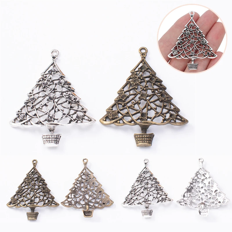 5pcs Tibetan Silver Plated Christmas Tree Charms Pendants for Jewelry Making DIY Handmade Craft
5pcs Tibetan Silver Plated Christmas Tree Charms Pendants for Jewelry Making DIY Handmade Craft