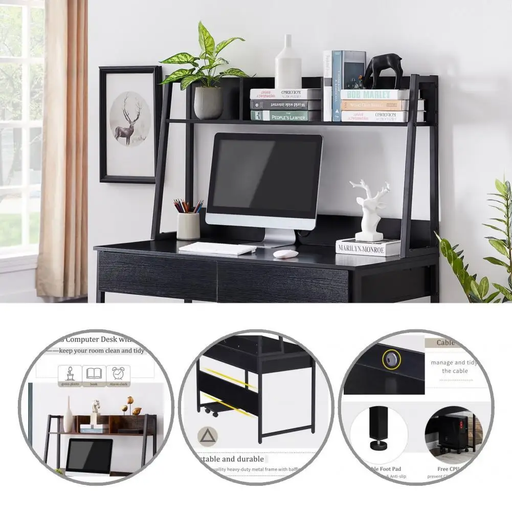 Modern Useful Studying Writing Table 2 Colors Table with Bookshelf Household Furniture
Modern Useful Studying Writing Table 2 Colors Table with Bookshelf Household Furniture