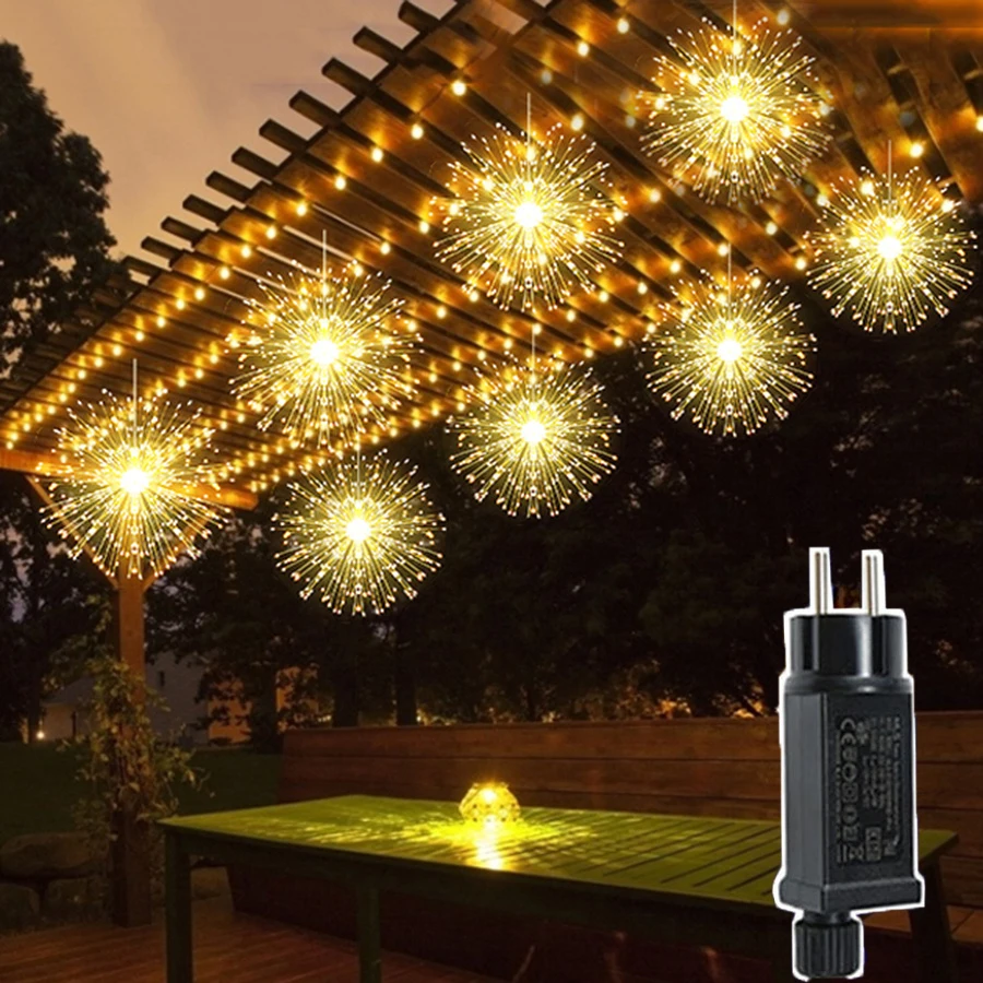 1/5/10Pack Christmas Firework String Light Outdoor Starburst Fairy Light Copper Wire Garland Light for Party Wedding Decor
1/5/10Pack Christmas Firework String Light Outdoor Starburst Fairy Light Copper Wire Garland Light for Party Wedding Decor