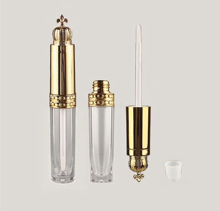 Empty 8ML Round Shaped Transparent Lip Gloss Tubes Clear Lipgloss Bottles With Golden Crown Lids Refillable Cosmetic Containers
Empty 8ML Round Shaped Transparent Lip Gloss Tubes Clear Lipgloss Bottles With Golden Crown Lids Refillable Cosmetic Containers