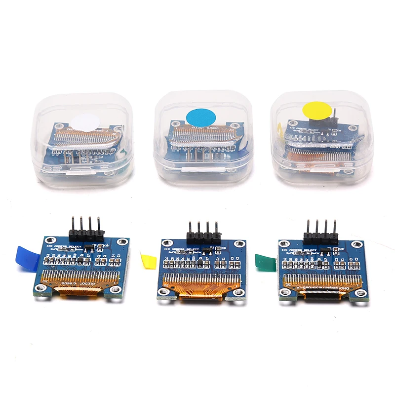 0.96 inch IIC Serial White Blue OLED Display Module 128X64 I2C LCD ssd1306 27.0 * 27.0 * 4.1mm Module
0.96 inch IIC Serial White Blue OLED Display Module 128X64 I2C LCD ssd1306 27.0 * 27.0 * 4.1mm Module