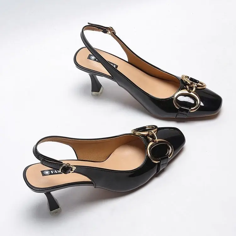 Sandals women's high heel thin heel square head back trip strap women's shoes 2021 spring and summer new metal buckle shoes
Sandals women's high heel thin heel square head back trip strap women's shoes 2021 spring and summer new metal buckle shoes