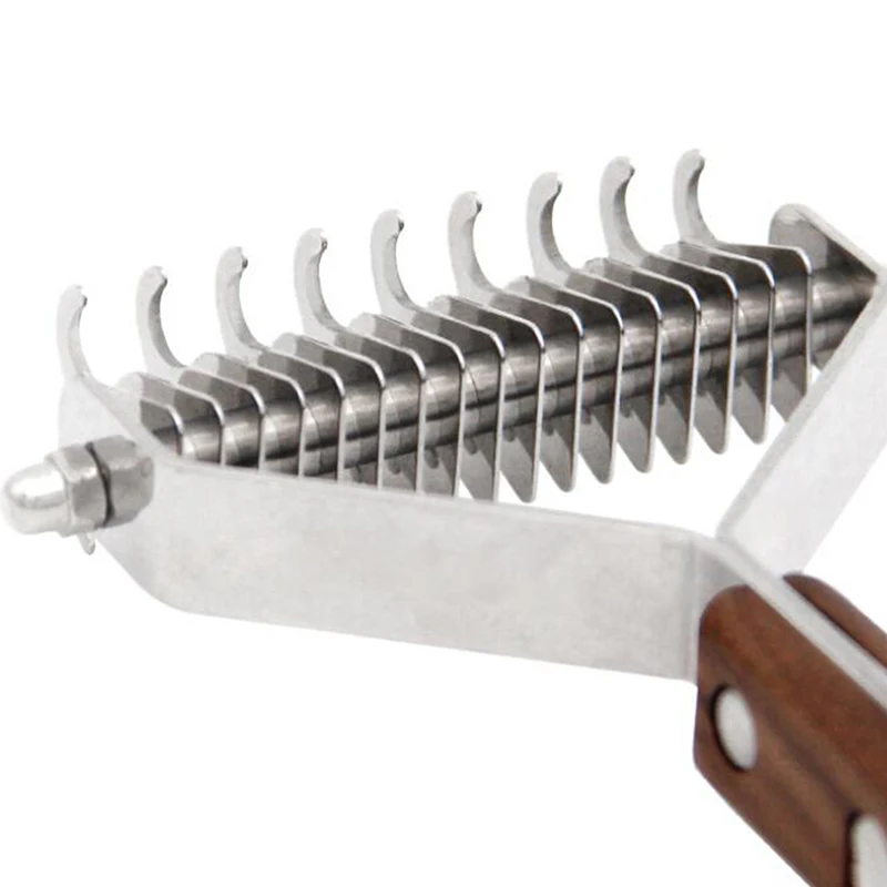 Professional Dog Brush Dematting Gently Efficient Safe Pet Comb Rake Removes Undercoat Knots Wooden Handle Puppy Goomer
Professional Dog Brush Dematting Gently Efficient Safe Pet Comb Rake Removes Undercoat Knots Wooden Handle Puppy Goomer