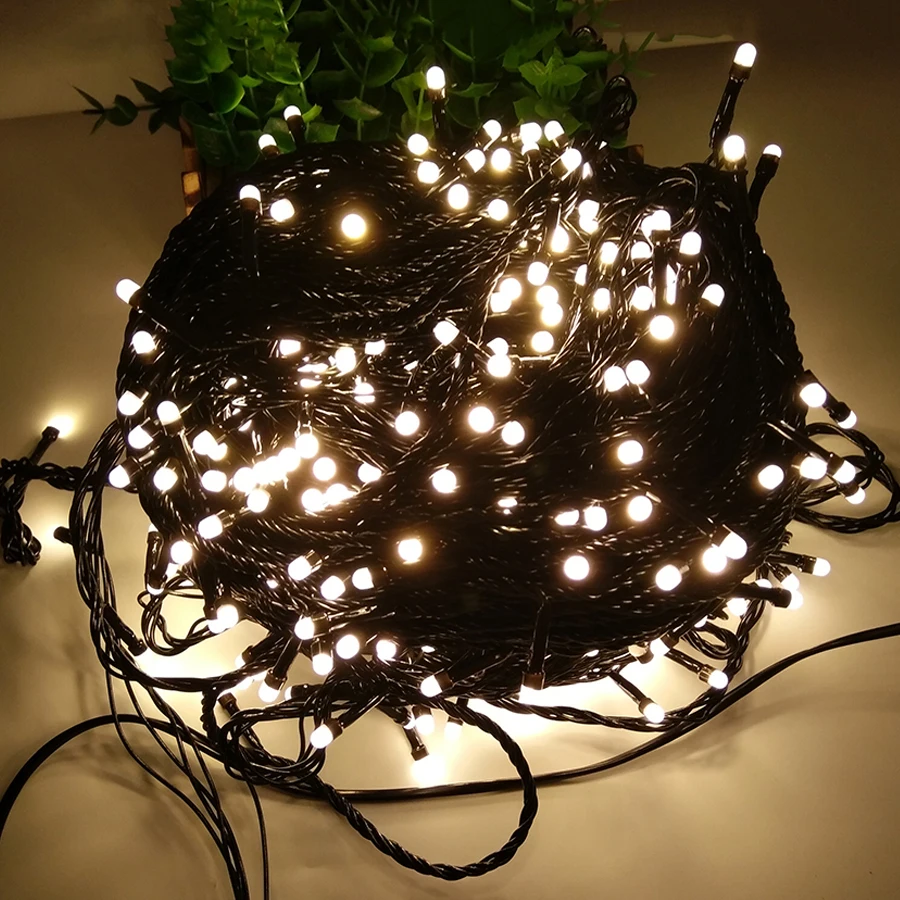 Thrisdar 100M 500 LED Christmas String Light Fairy Garland Black Wire Christmas Tree Wedding Party Fairy Light 220V EU UK Plug
Thrisdar 100M 500 LED Christmas String Light Fairy Garland Black Wire Christmas Tree Wedding Party Fairy Light 220V EU UK Plug