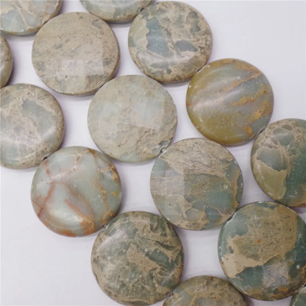 1 Strand 25x6mm Natural Brown And Blue Snake Skin Jasper Round Loose Beads DIY Jewelry Making 15.5Inch M430
1 Strand 25x6mm Natural Brown And Blue Snake Skin Jasper Round Loose Beads DIY Jewelry Making 15.5Inch M430