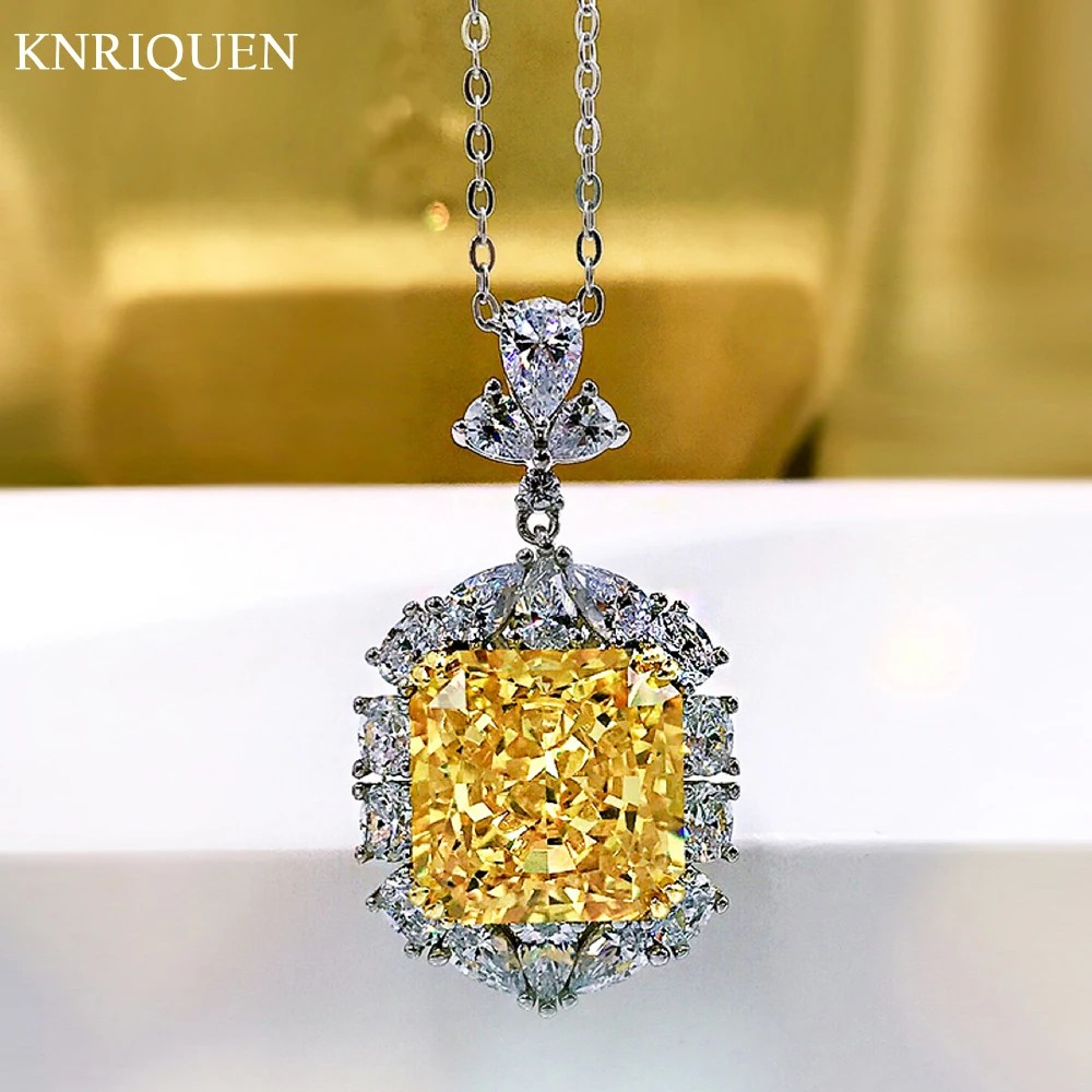 2021 Trend Charms 13*13mm Sapphire Topaz High Carbon Diamond Big Gemstone Pendant Necklace Wedding Party Fine Jewelry for Women
2021 Trend Charms 13*13mm Sapphire Topaz High Carbon Diamond Big Gemstone Pendant Necklace Wedding Party Fine Jewelry for Women