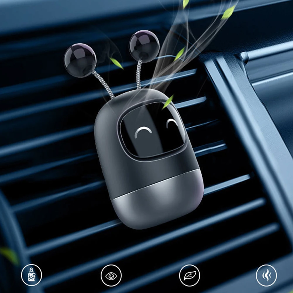 

2022new Car Air Freshener Auto Creative Mini Robot Air Vent Clip Parfum Flavoring Ventilation Outlet Aromatherapy Deodorant Car