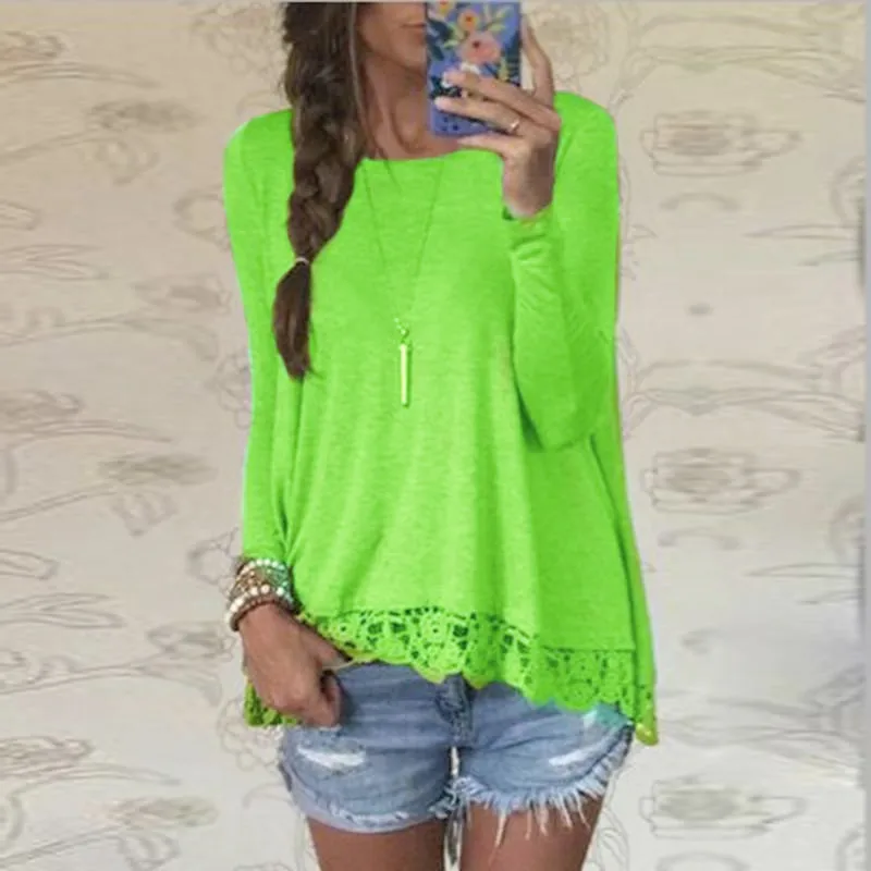 Tshirt womens long sleeve woman t shirt pullover lace hot sale woman causal loose female t-shirt vintage tee streetwear
Tshirt womens long sleeve woman t shirt pullover lace hot sale woman causal loose female t-shirt vintage tee streetwear