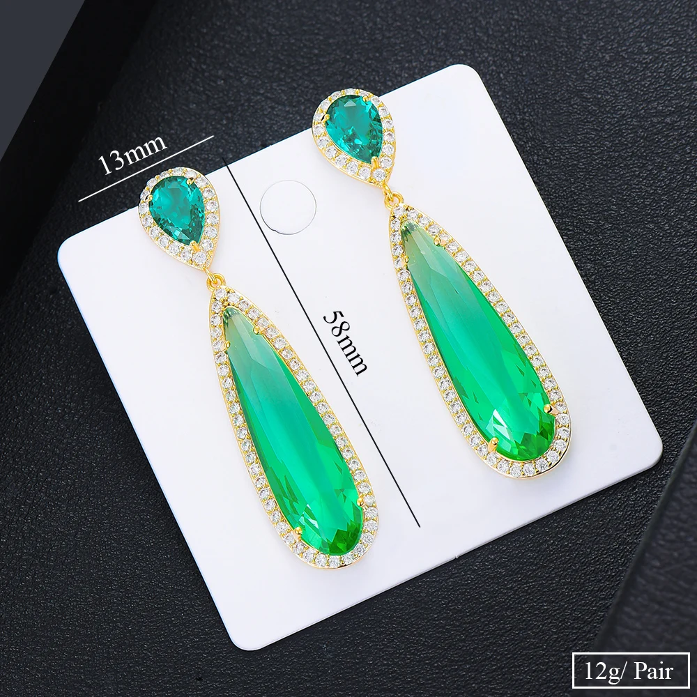 missvikki Luxury Exquisite Romantic Pendant Earrings Trendy Nigerian Dubai Bridal Women Wedding Girl Birthday Gift High Quality
missvikki Luxury Exquisite Romantic Pendant Earrings Trendy Nigerian Dubai Bridal Women Wedding Girl Birthday Gift High Quality