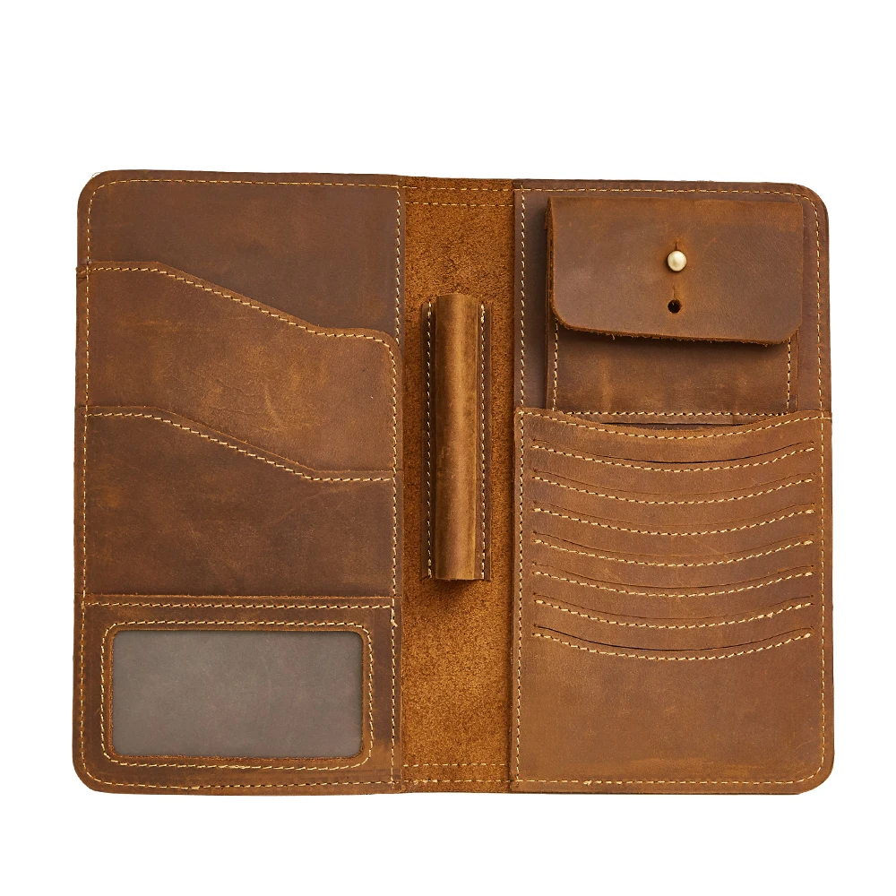 TRASSORY Long Genuine Leather Men's Wallet Vintage Crazy Horse Leather Clutch Multi Functional Zipper Purse Wallet Passport Bag
TRASSORY Long Genuine Leather Men's Wallet Vintage Crazy Horse Leather Clutch Multi Functional Zipper Purse Wallet Passport Bag