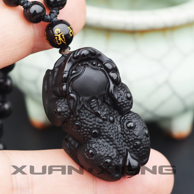 Men Necklalce Pendant Black Obsidian Carved Spotted PIXIU Ancient Beast Pendant Gift for Women Jades stone Jewelry
Men Necklalce Pendant Black Obsidian Carved Spotted PIXIU Ancient Beast Pendant Gift for Women Jades stone Jewelry