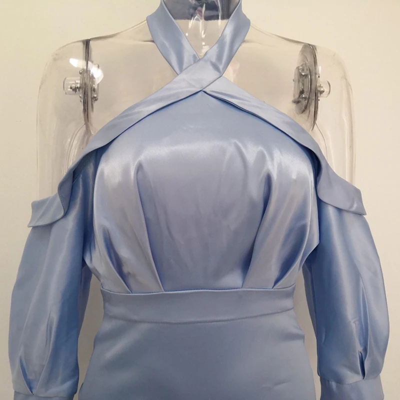 Sexy Women Off Shoulder Halter Dress Ladies Backless Bodycon Dress Ladies High Waist Club Dress Wear for Beach Vestidos
Sexy Women Off Shoulder Halter Dress Ladies Backless Bodycon Dress Ladies High Waist Club Dress Wear for Beach Vestidos