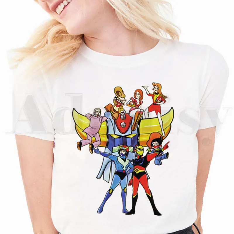 Women's T-shirt Grandizer Japan Robot Anime Goldorak Goldrake Short Sleeve Female Tops Tees Harajuku VintageT Shirts
Women's T-shirt Grandizer Japan Robot Anime Goldorak Goldrake Short Sleeve Female Tops Tees Harajuku VintageT Shirts