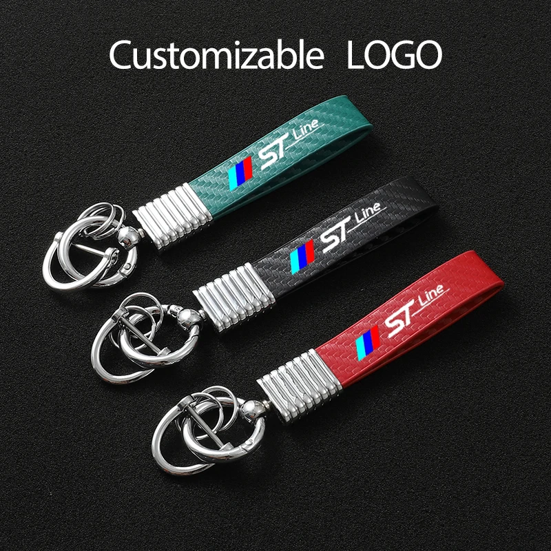 4sCar Key Chain Rotating Horseshoe Rings for ford focus STline ST line MK2 MK3 ST Stline MondeoCarbon fiber Car Logo key ring
4sCar Key Chain Rotating Horseshoe Rings for ford focus STline ST line MK2 MK3 ST Stline MondeoCarbon fiber Car Logo key ring