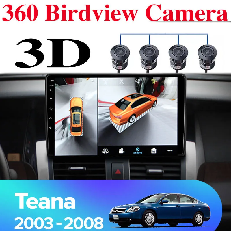 

For Nissan Teana Maxima Cefiro J31 2003~2009 CarPlay 360 BirdView 3D Car Multimedia GPS Radio Navigation NAVI Player Integrated