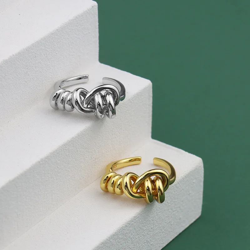 YAOLOGE 925 Sterling Silver Korean Irregular Multi-Layer Geometric Circular Winding Ring Female Fashion High-Quality Jewelry
YAOLOGE 925 Sterling Silver Korean Irregular Multi-Layer Geometric Circular Winding Ring Female Fashion High-Quality Jewelry