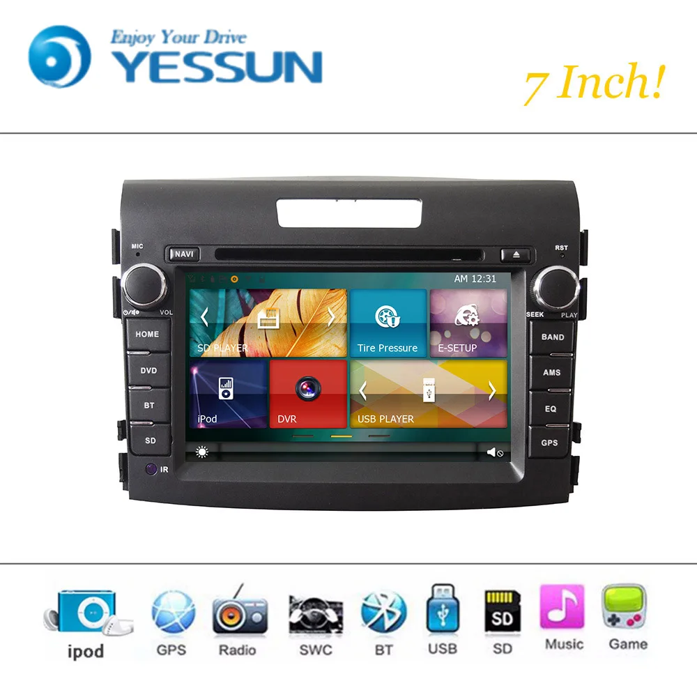 Автомобильный dvd плеер система Wince для HONDA CR V 2012 ~ 2014 Авторадио стерео GPS навигация