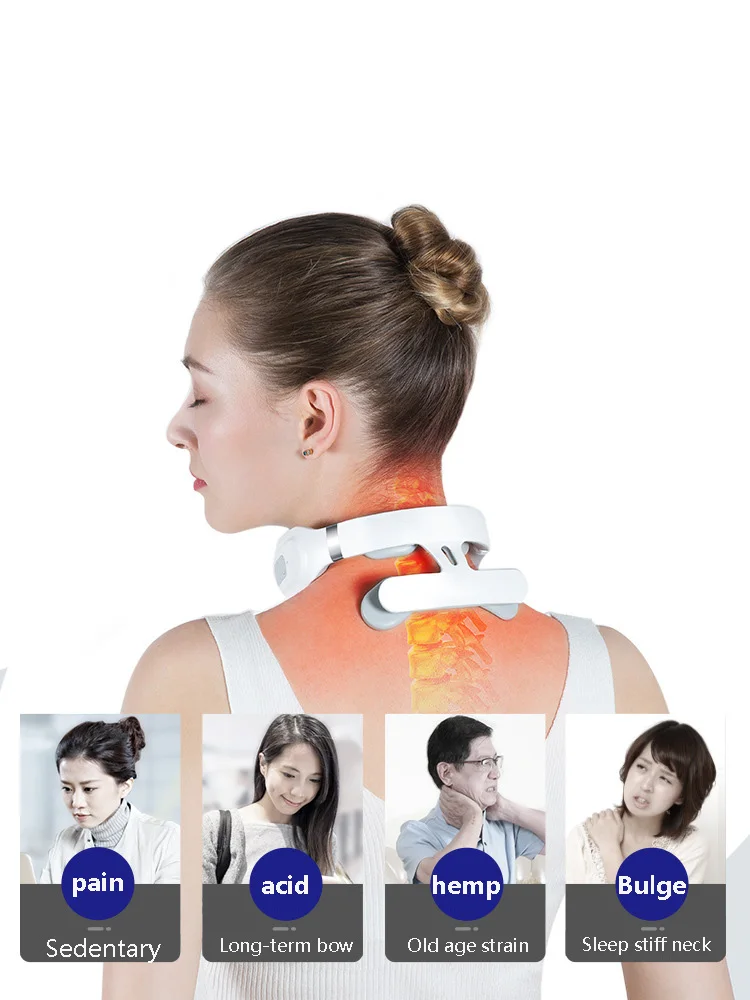 4 Heads Electric Pulse Neck Massager Heating Neck and Shoulder Massager Cervical Relaxation Massage Pain Relief Tool Health Care
4 Heads Electric Pulse Neck Massager Heating Neck and Shoulder Massager Cervical Relaxation Massage Pain Relief Tool Health Care
