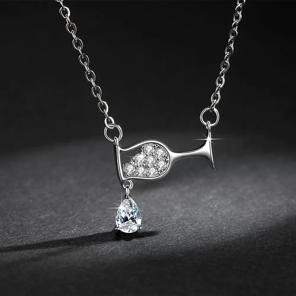 Drop Crystal Zircon Wine Glass Pendant Necklaces for Women Rhinestone Luxury Necklaces Christmas Gifts Birthday Jewelry
Drop Crystal Zircon Wine Glass Pendant Necklaces for Women Rhinestone Luxury Necklaces Christmas Gifts Birthday Jewelry