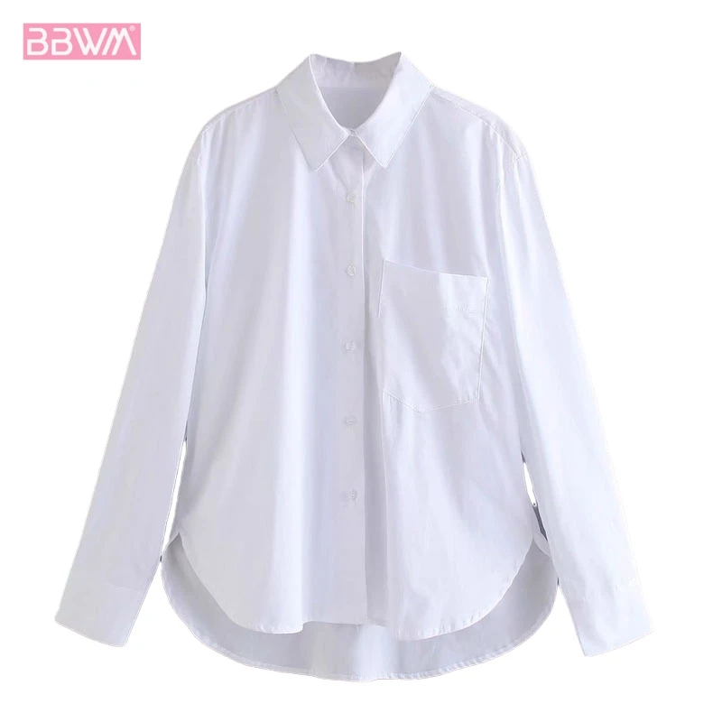 New White Lapel Long Sleeve Women's Loose Shirt Vintage Simple Design Niche Bottoming Shirt Chic Female Tops
New White Lapel Long Sleeve Women's Loose Shirt Vintage Simple Design Niche Bottoming Shirt Chic Female Tops