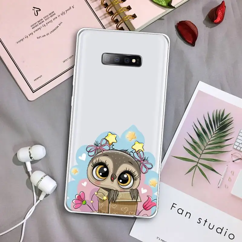 Cute Owl cartoon animal Phone Case Transparent For Samsung Galaxy S A 5 7 8 9 2015 20 edge plus 10 e lite 2019
Cute Owl cartoon animal Phone Case Transparent For Samsung Galaxy S A 5 7 8 9 2015 20 edge plus 10 e lite 2019