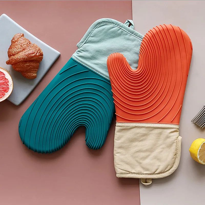Thicken Silicone Glove High Quality Microwave Baking Kitchen Cooking BBQ Grill Gloves Oven Mitts Gadgets Home Accessories
Thicken Silicone Glove High Quality Microwave Baking Kitchen Cooking BBQ Grill Gloves Oven Mitts Gadgets Home Accessories