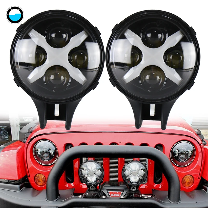 6 Inch Led Auxiliary Light 60W Car LED Spotlight with Multi color DRL Fog Driving for Off road Vehicle Trucks 2Pcs.
6 Inch Led Auxiliary Light 60W Car LED Spotlight with Multi color DRL Fog Driving for Off road Vehicle Trucks 2Pcs.