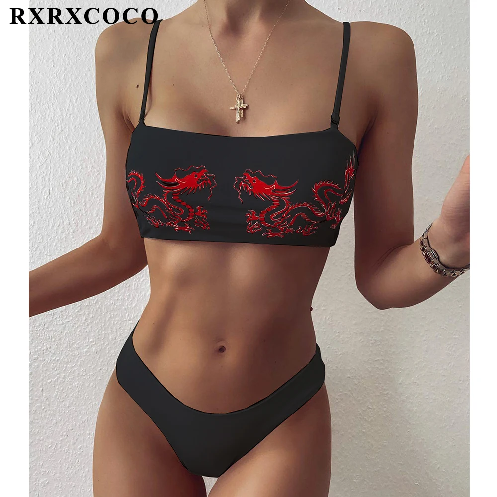 Бикини RXRXCOCO 2020, купальник с рисунком дракона, сексуальный комплект бикини, купальный костюм, пляжная одежда, бразильский купальник с высоки...
Бикини RXRXCOCO 2020, купальник с рисунком дракона, сексуальный комплект бикини, купальный костюм, пляжная одежда, бразильский купальник с высоки...